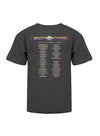 2023 Youth NASCAR Schedule T-Shirt in Charcoal - Back View