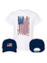 NASCAR Americana Hat/Tee Combo in White and Navy