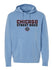 Chicago Street Race Hooded Sweatshirt in Pigment Light Blue - Front View