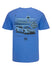 2023 Clash Track T-Shirt in Iris Blue - Back View