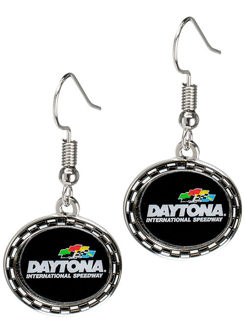 Daytona Checkered Earrings - Front View