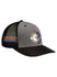 NASCAR 75th Anniversary Striped Mesh Hat in Grey - Right Side View