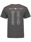 2023 NASCAR Schedule T-Shirt in Charcoal - Back View