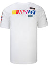 NASCAR Hurley Everyday Patch T-Shirt in White - Back View