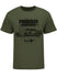 Phoenix Americana T-Shirt in Heather Military Green - Front View