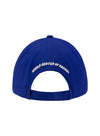 Daytona Checkered Hat in White and Blue - Back View