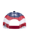 Daytona Americana Mesh Back Hat in Navy, Red and White - Back View