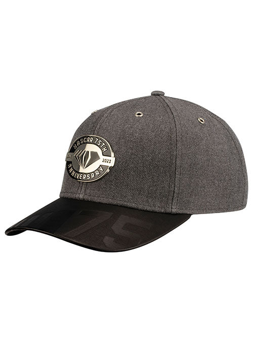 NASCAR 75th Anniversary Wool Hat in Grey - Left Side View