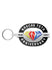 NASCAR 75th Anniversary PVC Keychain - Front View