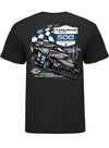 2023 United Rentals 500 Ghost Car T-Shirt in Black - Back View