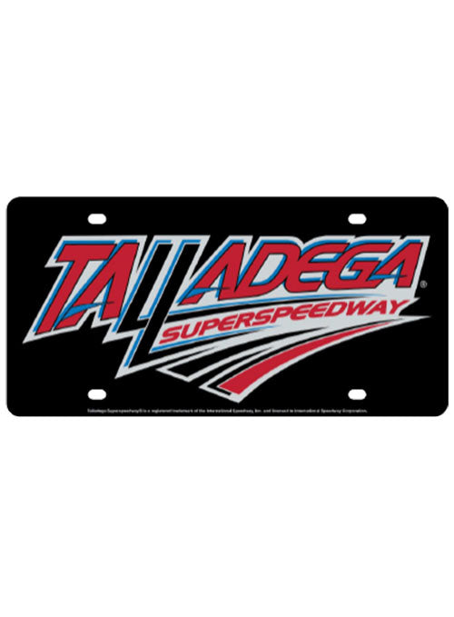 Talladega License Plate in Black 