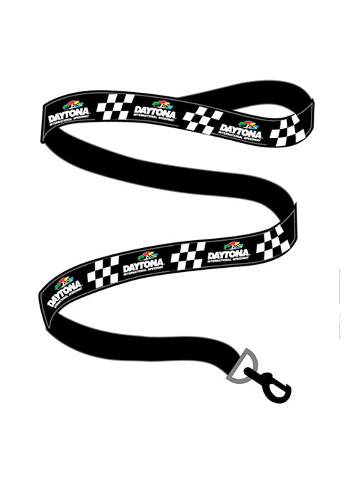 Daytona Checkered Pet Leash in Black and White