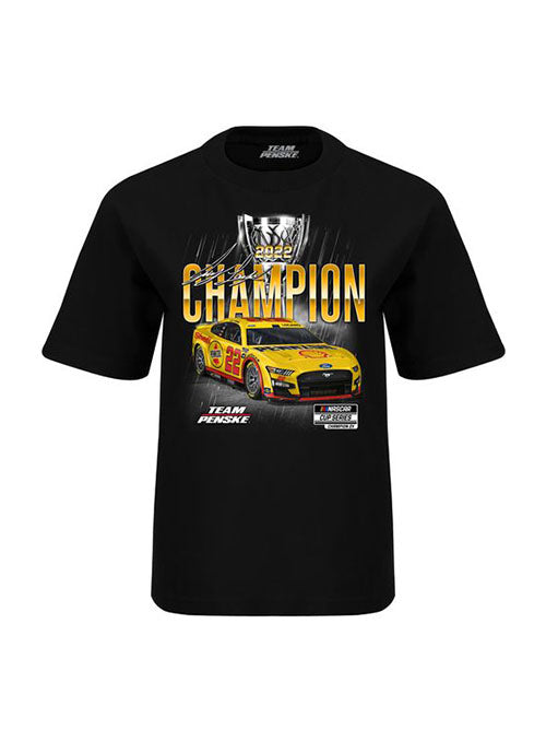 2022 Youth Championship T-Shirt in Black - Front View