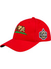 2023 Youth Clash Cali Bear Hat in Red - Left Side View