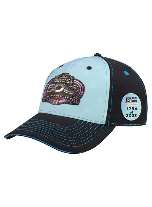 2023 Daytona 500 Limited Edition Hat in Light Blue and Black - Left Side View