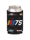 NASCAR 75th Anniversary 12 oz Can Cooler in Black - Side View