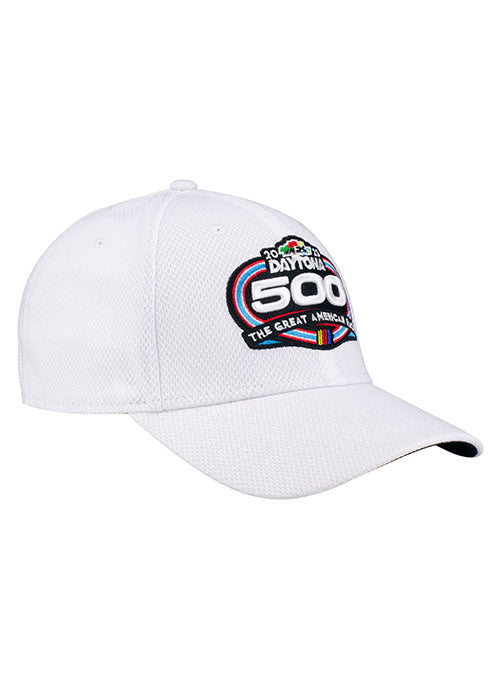 2023 Daytona 500 New Era Flex Hat in White - Right  Side View