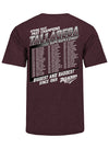 2023 Talladega Past Champs T-Shirt in Maroon - Back View