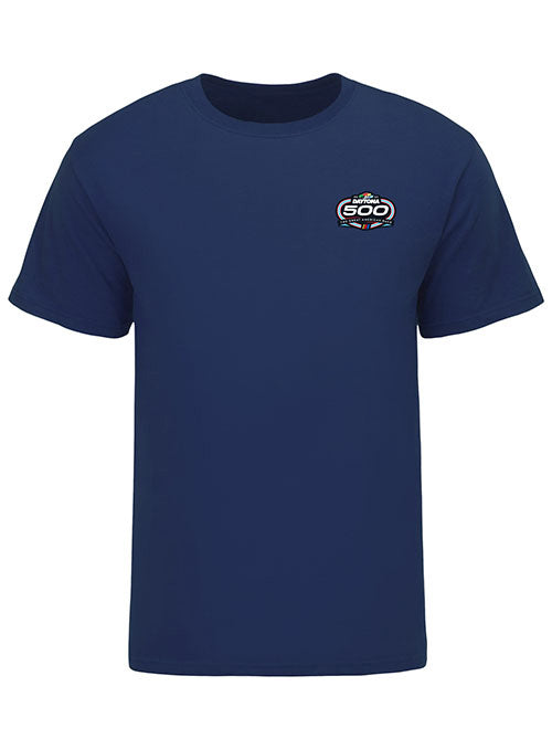 2023 Daytona 500 Logo T-Shirt in Navy Blue - Front View