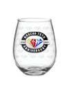 NASCAR 75th Anniversary Wine Glass