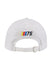 Ladies NASCAR 75th Rhinestone Hat in White - Back View