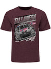2023 Talladega Past Champs T-Shirt in Maroon - Front View