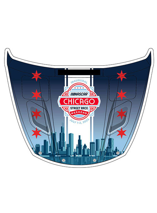 Chicago Street Race Car Hood Magnet - Front View