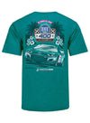 2022 Dixie Vodka 400 Ghost Car T-shirt in Antique Jade Dome - Back View