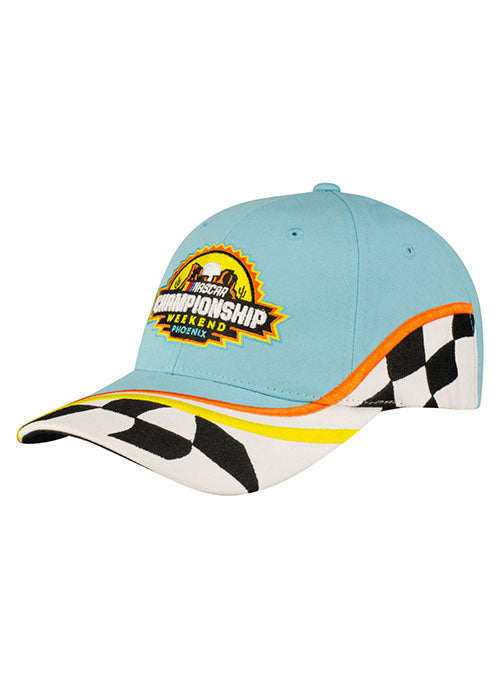 2022 Championship Weekend Checkered Hat in Blue - Left Side View