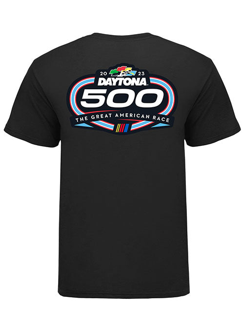2023 Daytona 500 Logo T-Shirt in Black - Back View