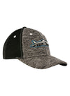 Daytona Firebird Hat in Heather Grey and Black - Right Side View