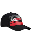 Martinsville Striped Hat in Black - Right Side View