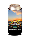 2022 Championship Weekend 16 oz Can Cooler - Front View