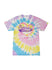 Youth Girls Kansas w/ Heart T-Shirt in Pastel Gummy Bear Tie Dye - Front View
