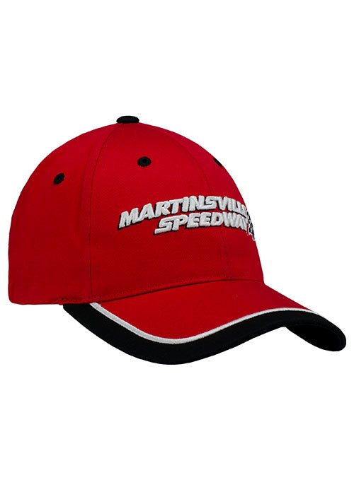 Martinsville Fitted Hat in Red - Right Side View