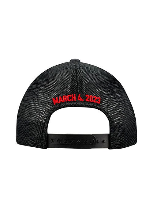 2023 Daytona Supercross Striped Hat in Black - Back View