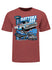 2023 Daytona 500 Past Champs T-shirt in Heather Cardinal Red - Front View