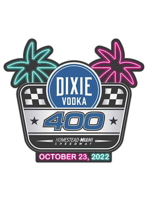 2022 Dixie Vodka 400 Layered Hatpin - Front View