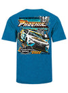 2022 Phoenix NASCAR Championship Event T-shirt in Antique Sapphire - Back View