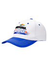 2023 Daytona 200 Adjustable Hat in White and Blue - Left Side View
