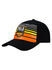 2023 Auto Club 400 Striped Hat in Black and Orange - Left Side View