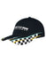Homestead Checkered Hat in Black - Left Side View