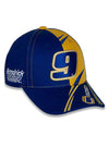 Youth Chase Elliott Element Hat in Yellow and Blue - Right Side View