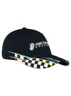 Homestead Checkered Hat in Black - Right Side View