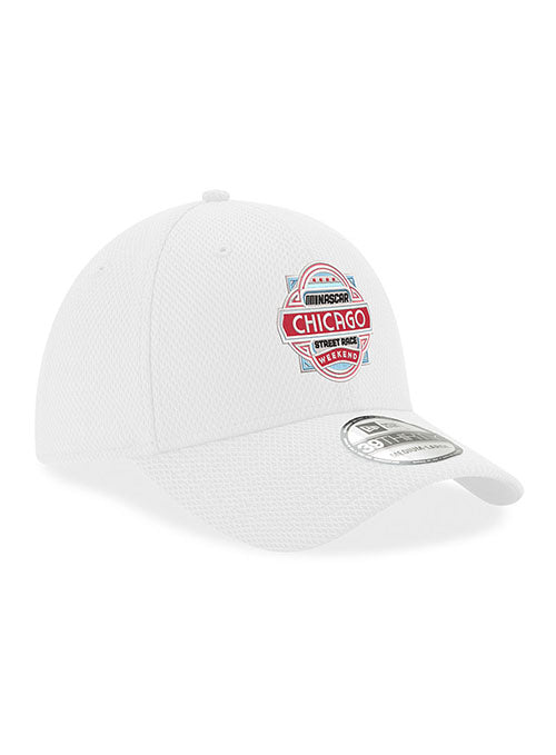 Chicago Street Race New Era Flex Hat in White - Right Side View