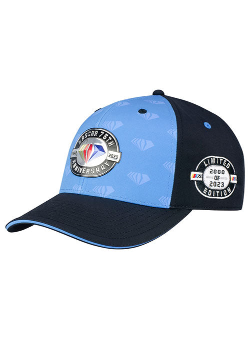 NASCAR 75th Anniversary Limited Edition Hat in Blue - Left Side View