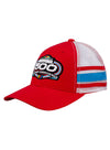 2023 Daytona 500 Striped Hat in Red - Left Side View