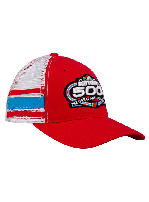 2023 Daytona 500 Striped Hat in Red - Right Side View