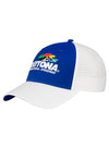 Daytona Game Changer Hat in White and Blue - Left Side View