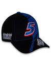 Youth Kyle Larson Element Hat in Black and Blue - Right Side View